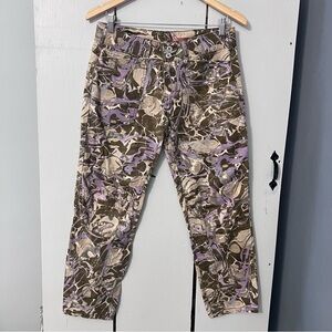 Anthropologie Pilcro The Wanderer Low-Rise Pants
Green Brown Metallic Spallter